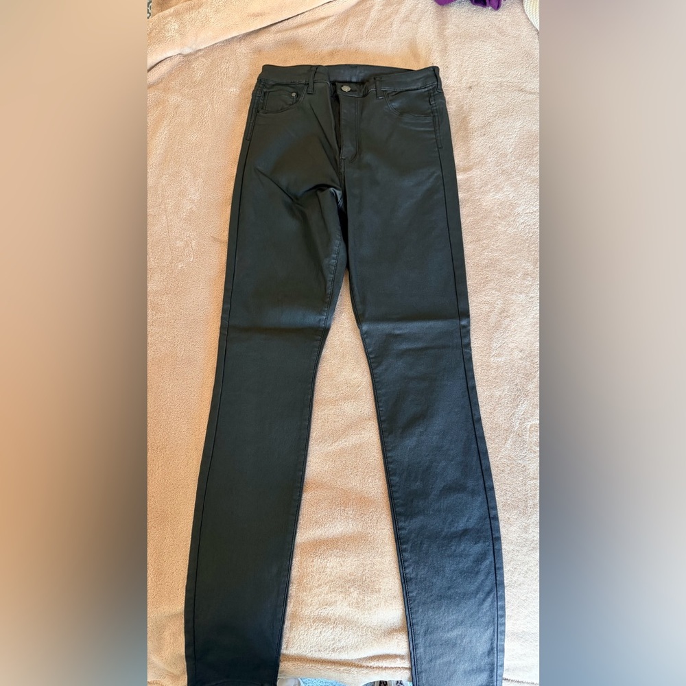 Black Straight-Leg Pants